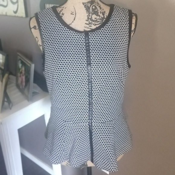 Vince Camuto Peplum Top Sz M - Picture 5 of 5